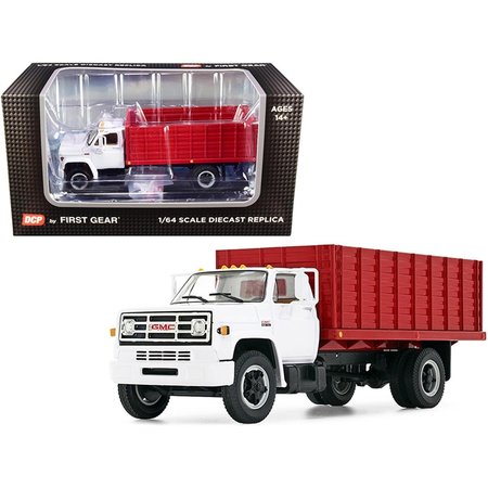 FIRST GEAR GMC 6500 Grain Truck White & Red 1-64 Scale Diecast Model Car 60-0914